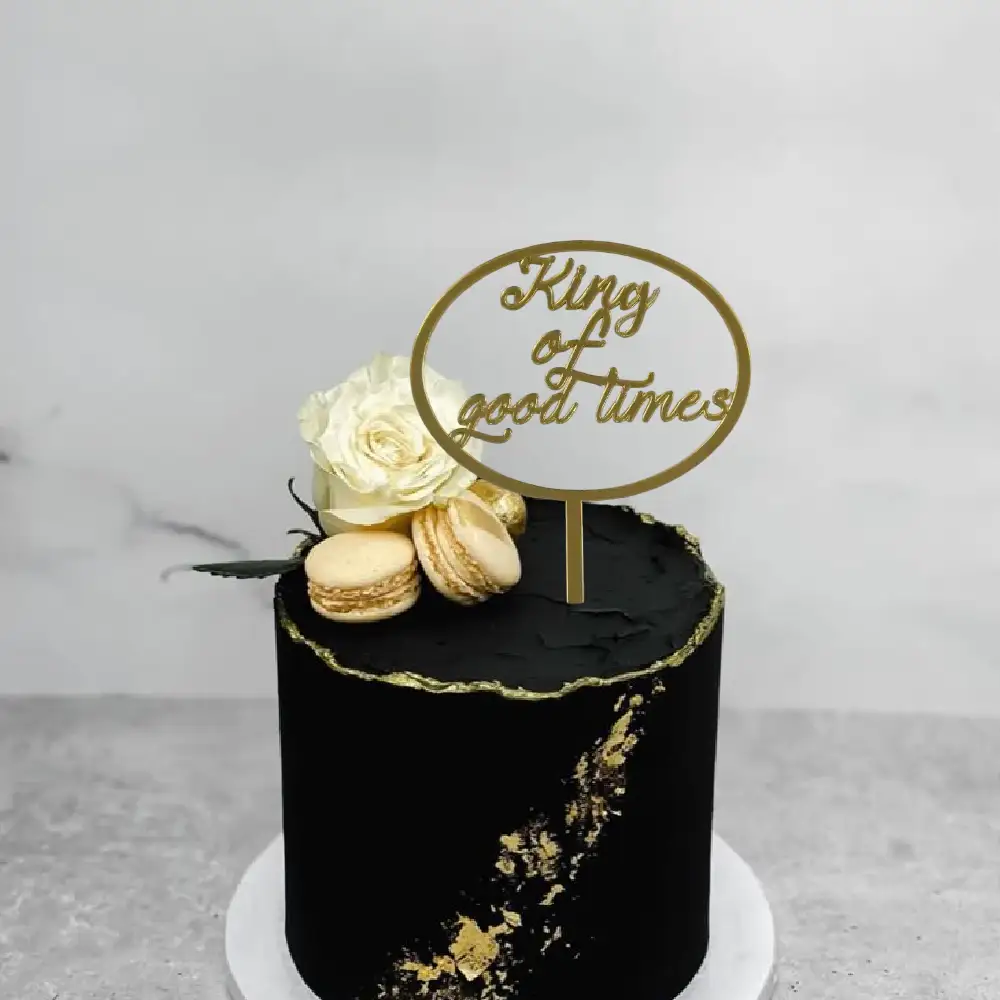 King of Good Times Cake Topper